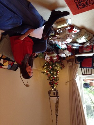 Natasha and Christmas tree