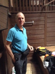 John finds scorpion!